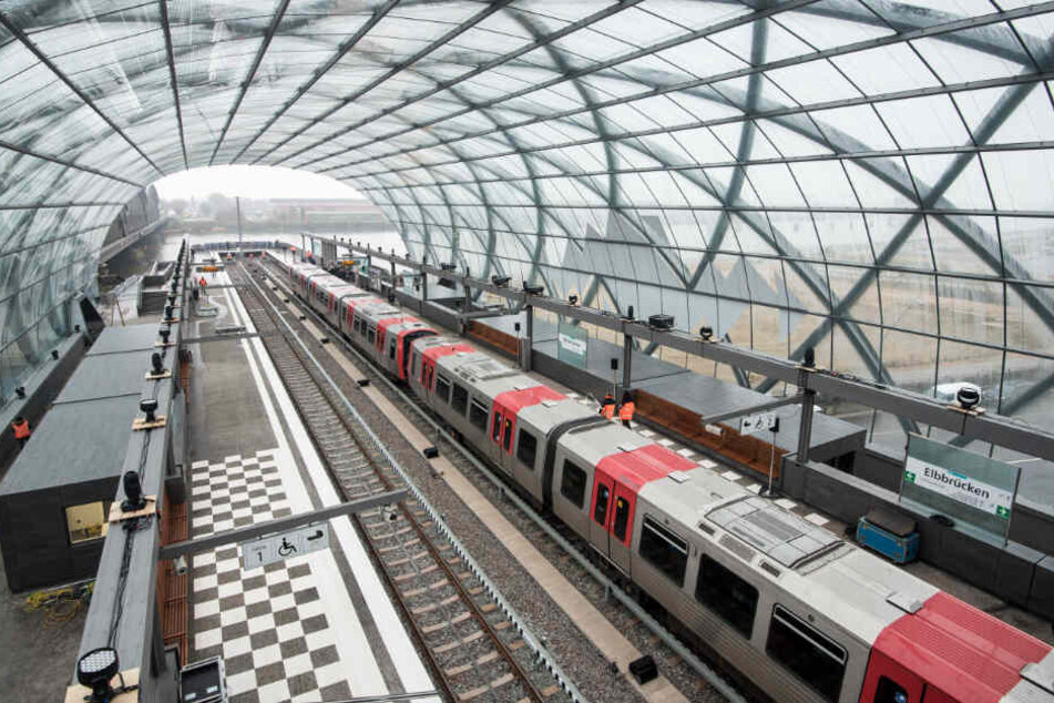 Die Station Elbbrücken markiert derzeit das südliche Ende der Linie U4 in Hamburg.