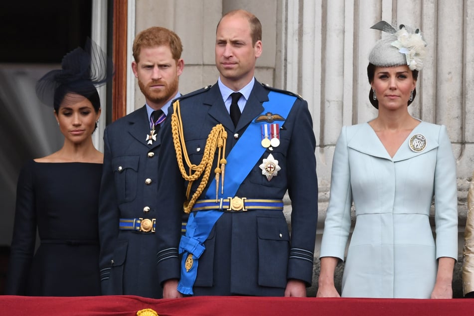 Herzogin Meghan, Prinz Harry, Prinz William und Prinzessin Kate im Jahr 2018. (Archivbild)