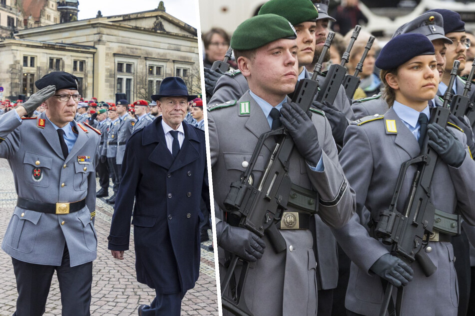 Dresden: Schluss-Appell vor der Semperoper: 700 Soldaten verabschiedet!