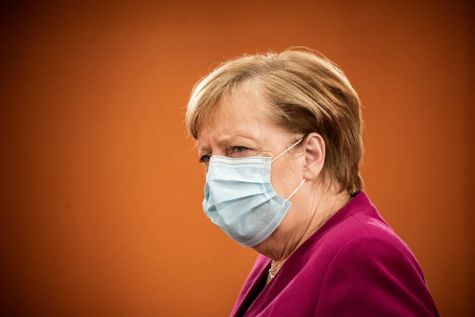 Bundeskanzlerin Angela Merkel (66, CDU), kommt zur Sitzung des Bundeskabinetts im Kanzleramt.