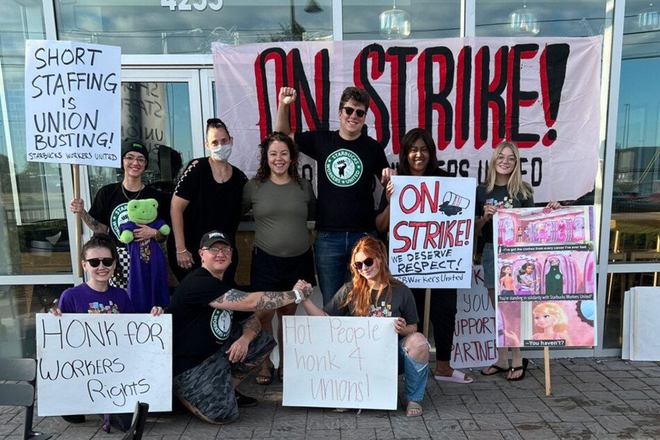 Starbucks workers at the Genesee St. location are the fourth store in the Buffalo, New York, area to go on strike this July.