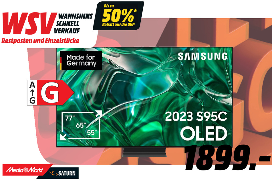 55-Zoll Samsung-Fernseher für 1.899 Euro.