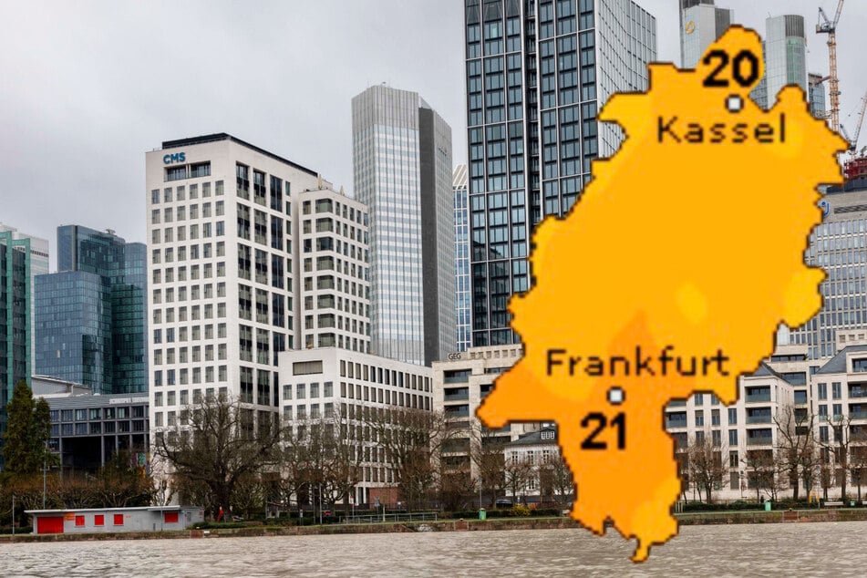 Wolken und deutlich kühler: Der Dienst Wetteronline.de (Grafik) sagt für Frankfurt und Hessen 20 bis 21 Grad in der Spitze voraus, der Deutsche Wetterdienst (DWD) 19 bis 23 Grad.