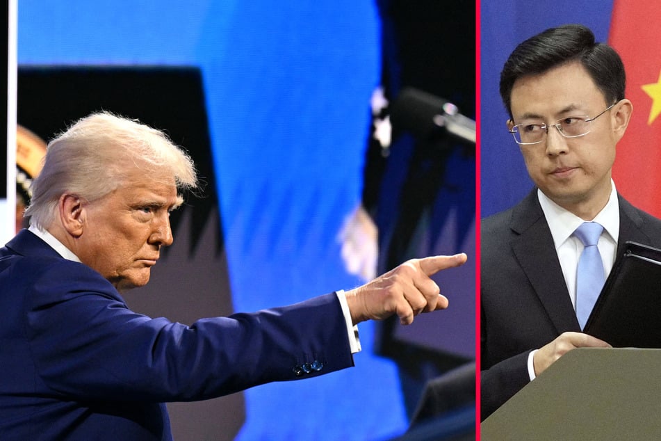 Donald Trump (l.) has said that he is open for a trade deal with China amid threats of sweeping tariffs.