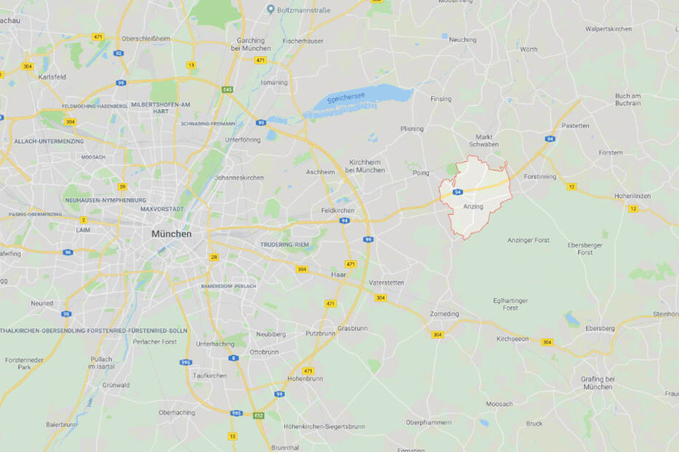 Der Unfall ereignete sich bei Anzing in Oberbayern.