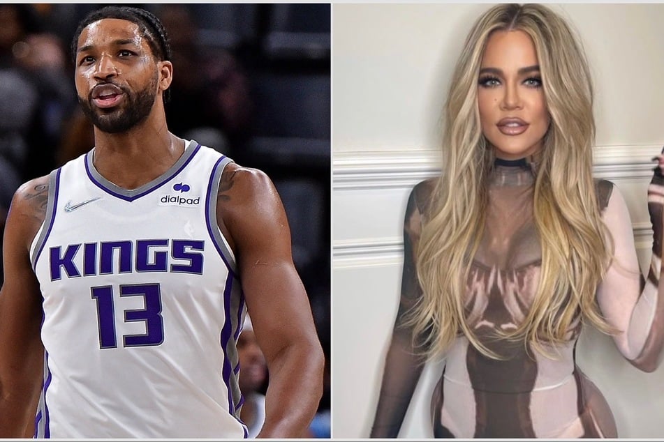 Khloé Kardashian (r) and Tristan Thompson are said to be "friends" despite ongoing gossip that the exes reunited.