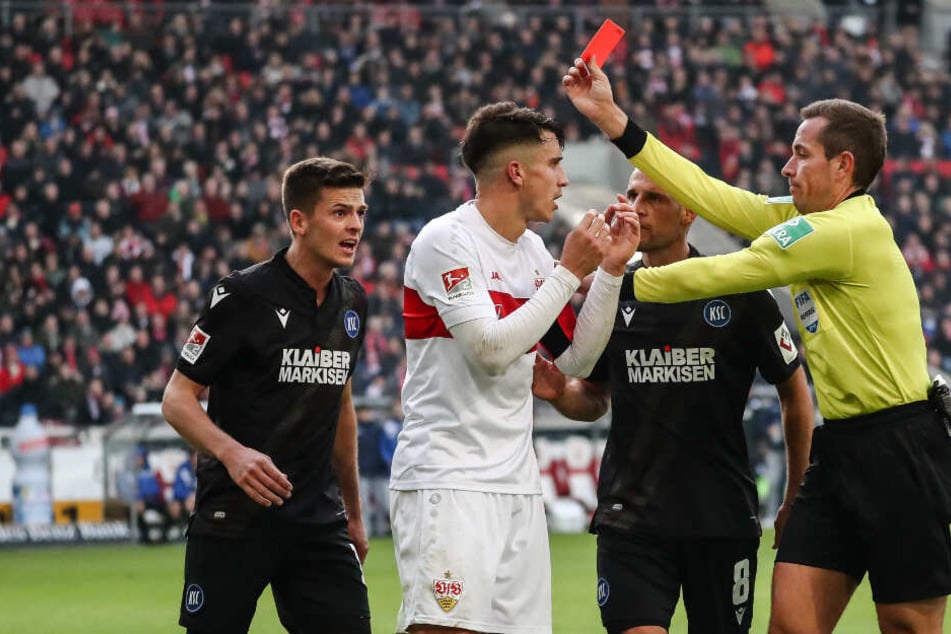 Marc Oliver Kempf sieht beim Spiel am Sonntag die rote Karte.