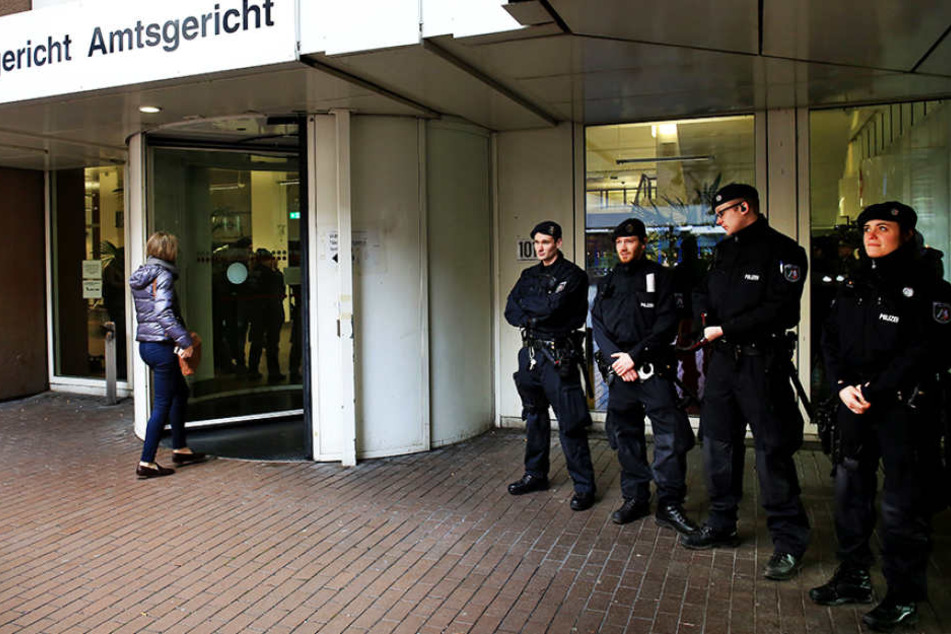 Im Kölner Langericht herrschte Sicherheitsstufe 1.
