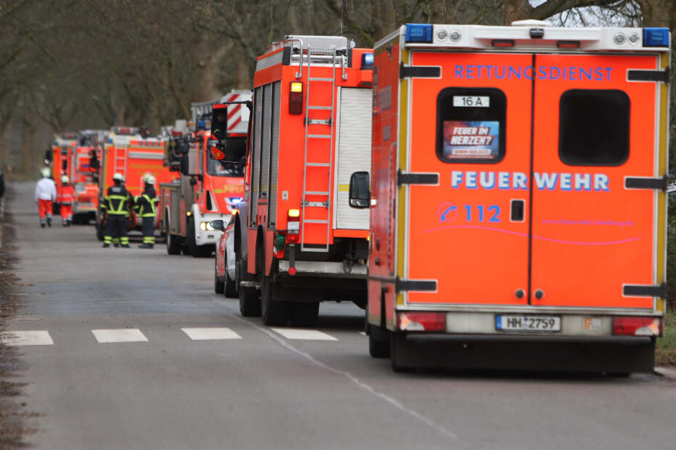 Die Feuerwehr war mit einem Großaufgebot vor Ort.