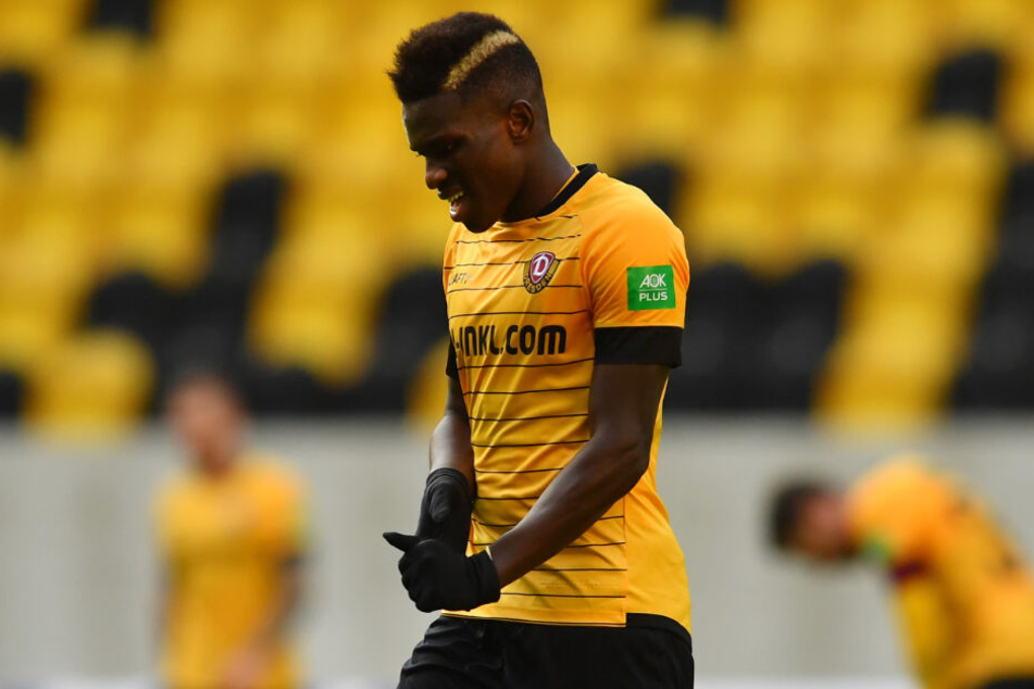 Moussa Koné gehörte in einer schwachen Dynamo-Hinrunde noch zu den besten im Dresdner Trikot.