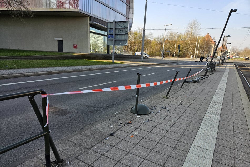 Selbst eine Laterne hat es fast entschärft.