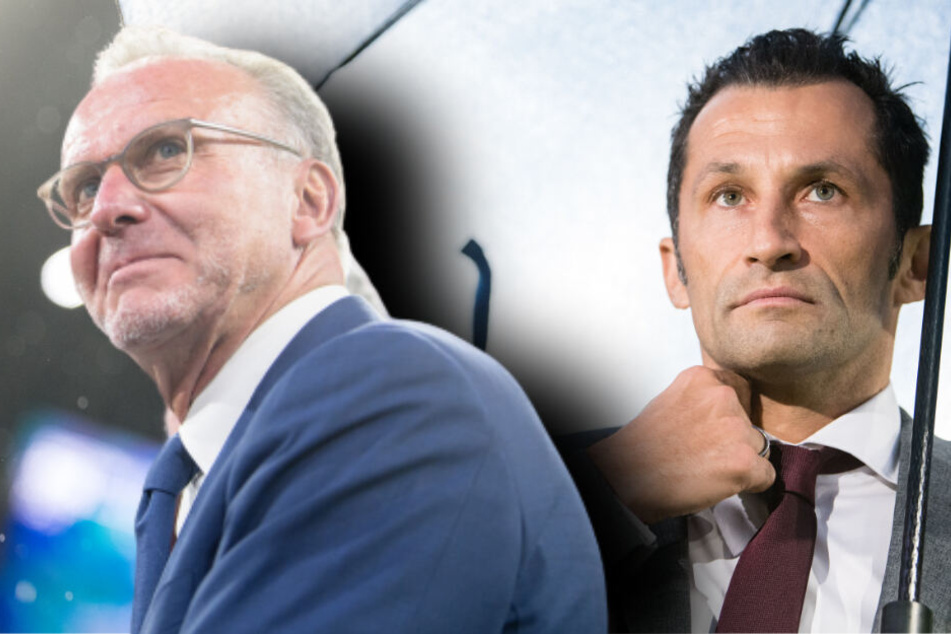 Karl-Heinz Rummenigge, Vorstandschef vom FC Bayern und Hasan Salihamidzic, Sportdirektor vom FC Bayern, werden wortgleich zitiert. (Bildmontage)