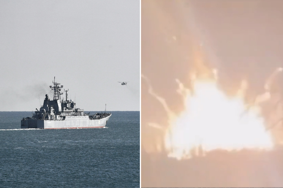 Ukraine claims it destroyed Russian landing ship in stunning attack on Crimea