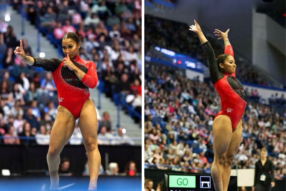 Exclusive: Jordan Chiles debuts groundbreaking Beyoncé-inspired routine, finishes strong behind Biles and Jones