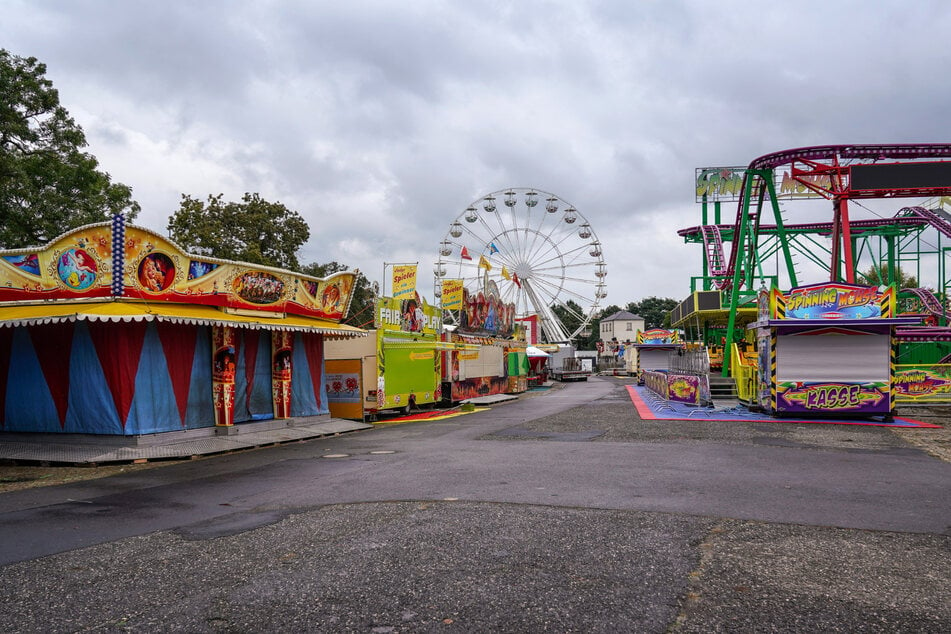 Rund ein Dutzend Fahrgeschäfte können Sie auf der Messe in Dresden ausprobieren.