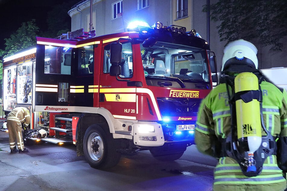 Dresden: Erst am Morgen, dann am Abend: Feuerwehr muss zweimal zum selben Haus anrücken
