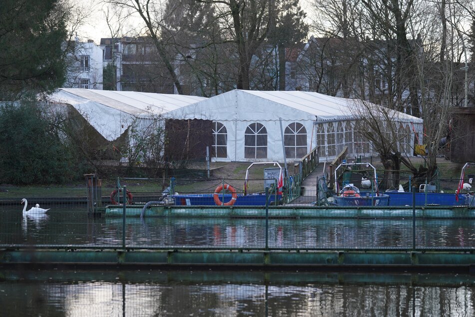 Das 600 Quadratmeter große Zelt und die seit dem 10. Januar gültige Stallpflicht in Hamburg sollten die Tiere eigentlich vor der Vogelgrippe schützen.