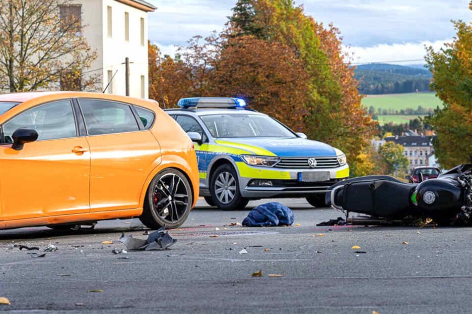 Auch die Polizei war am Unfallort.