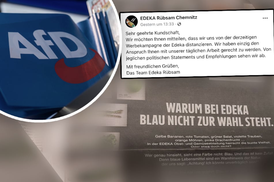 Chemnitz: Chemnitzer Edeka-Filiale distanziert sich von Anti-AfD-Kampagne