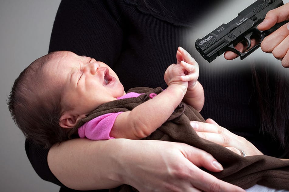 Das Baby wurde in den Armen seiner Mutter erschossen. (Symbolbild)