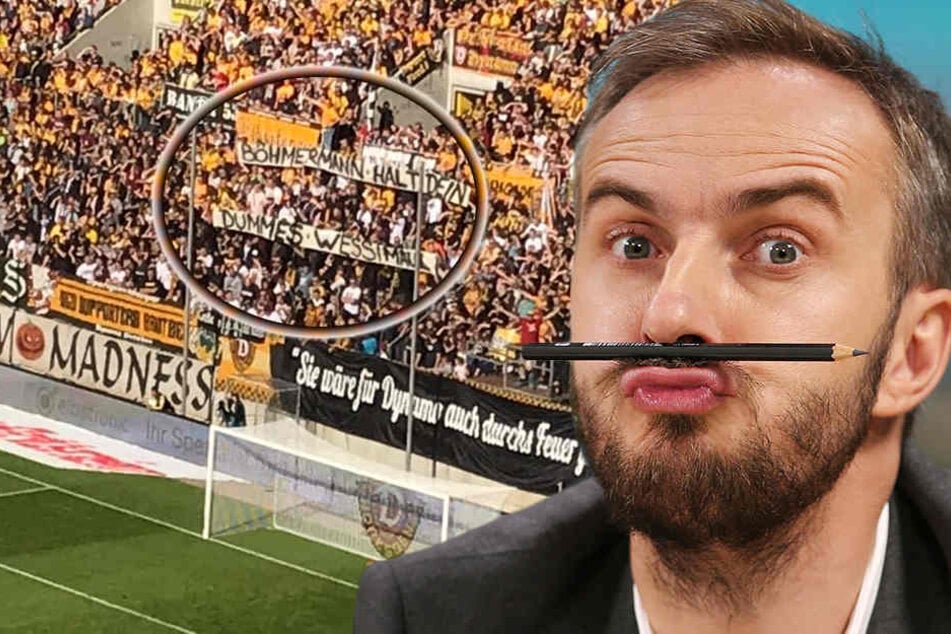 Dynamo Fans Wutend Bohmermann Halt Dein Dummes Wessimaul Tag24