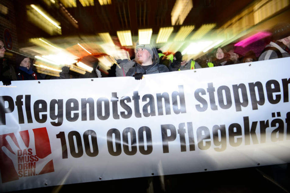 Demonstranten am Mittwoch in Tübingen.