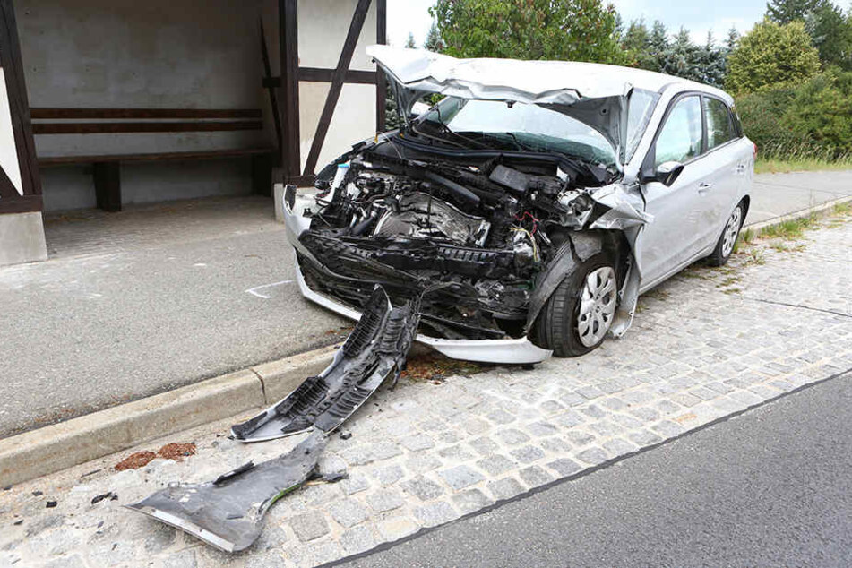 Vermutlicher Unfallverursacher war der Fahrer dieses Hyundai.