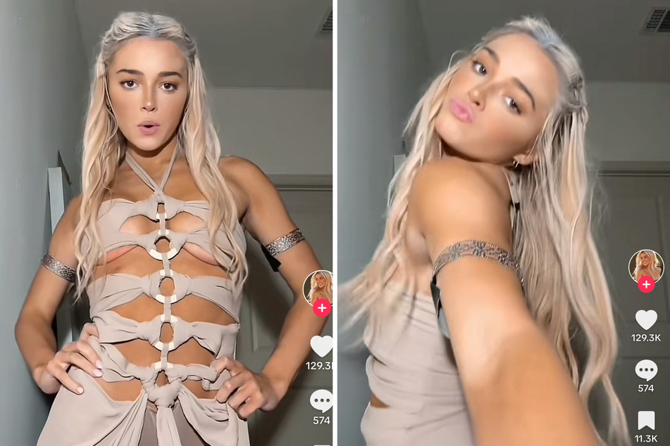 Olivia Dunne made a dazzling Halloween transformation as she channeled the iconic Khaleesi from Game of Thrones!