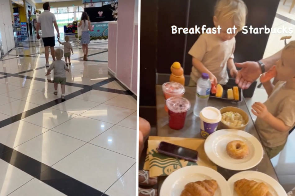 Erst gab es Frühstück bei Starbucks, dann ging es für die "Kekse" ins Spiele-Paradies.