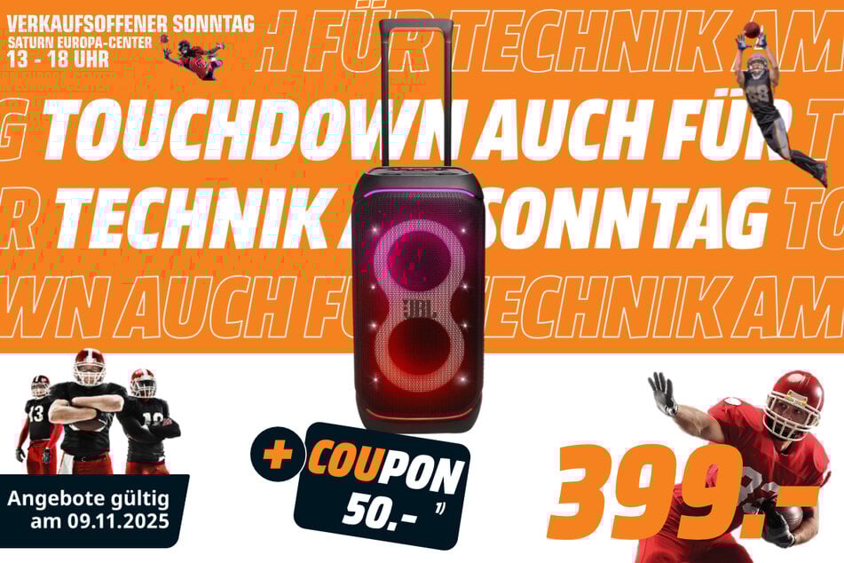 JBL-Partybox für 399 Euro + 50-Euro-Coupon¹.