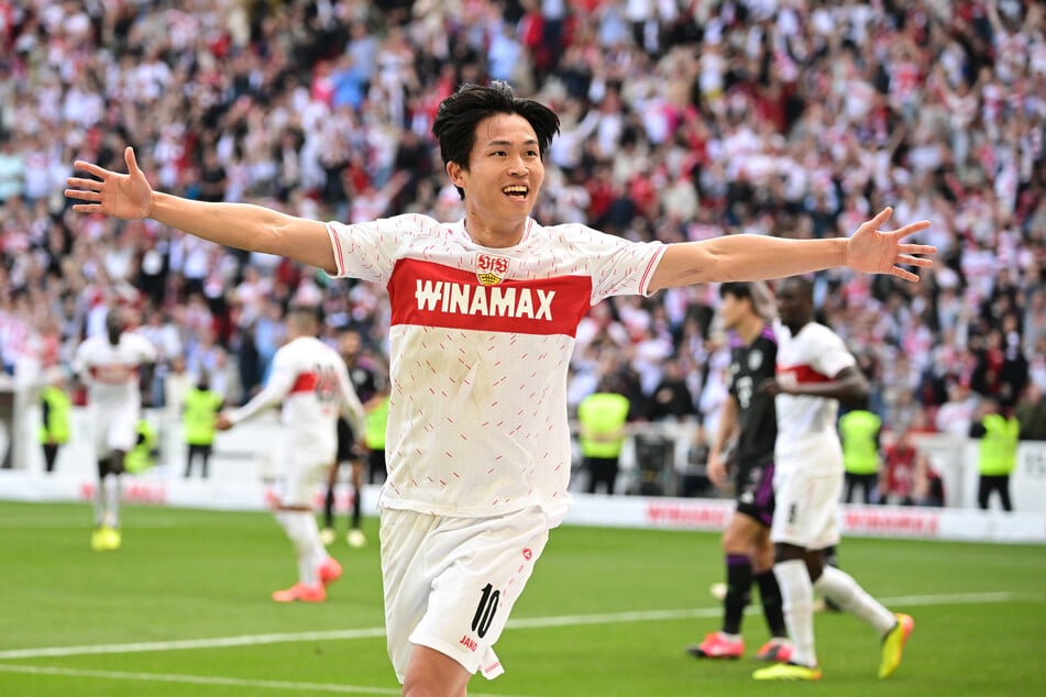 Woo-Yeong Jeong brachte den VfB Stuttgart gegen den FC Bayern mit seinem Treffer zum 2:1 spät auf die Siegerstraße.