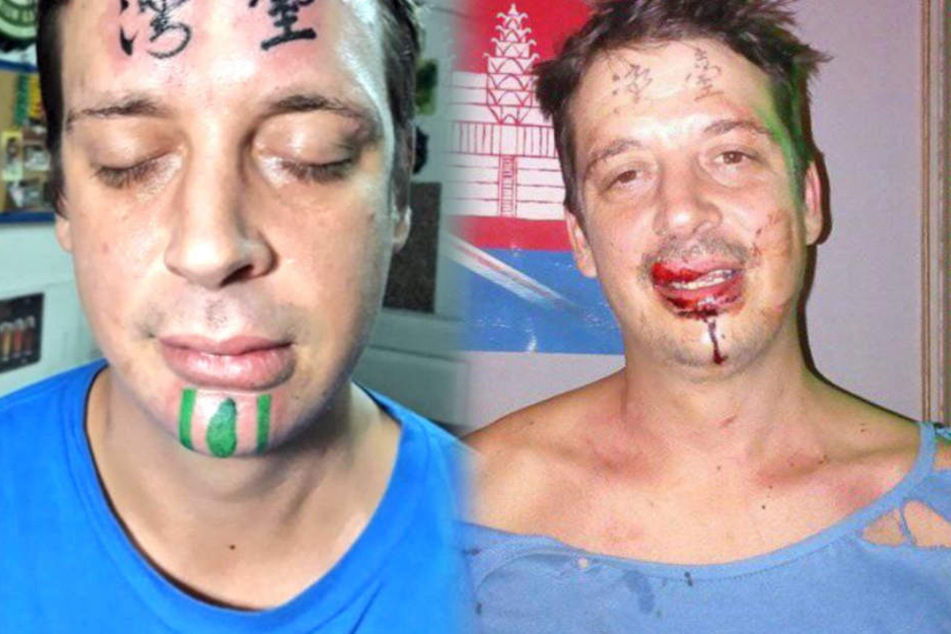 Der Brite hatte sich ein Taiwan-Tattoo stechen lassen.
