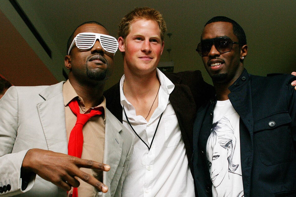 Prince Harry (c.) was named in court documents related to sex trafficking charges against rapper Diddy (r.), but the ex-royal has not been accused of any wrongdoing.