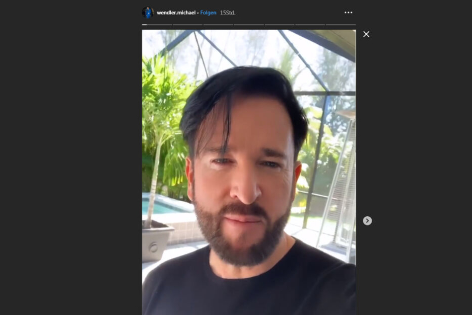 In seiner Insta-Story konnte sich Michael Wendler einen kleinen Seitenhieb nicht verkneifen.