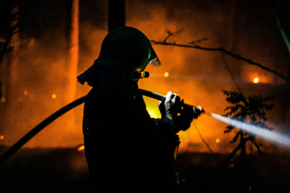 Die Feuerwehr im Dauereinsatz.