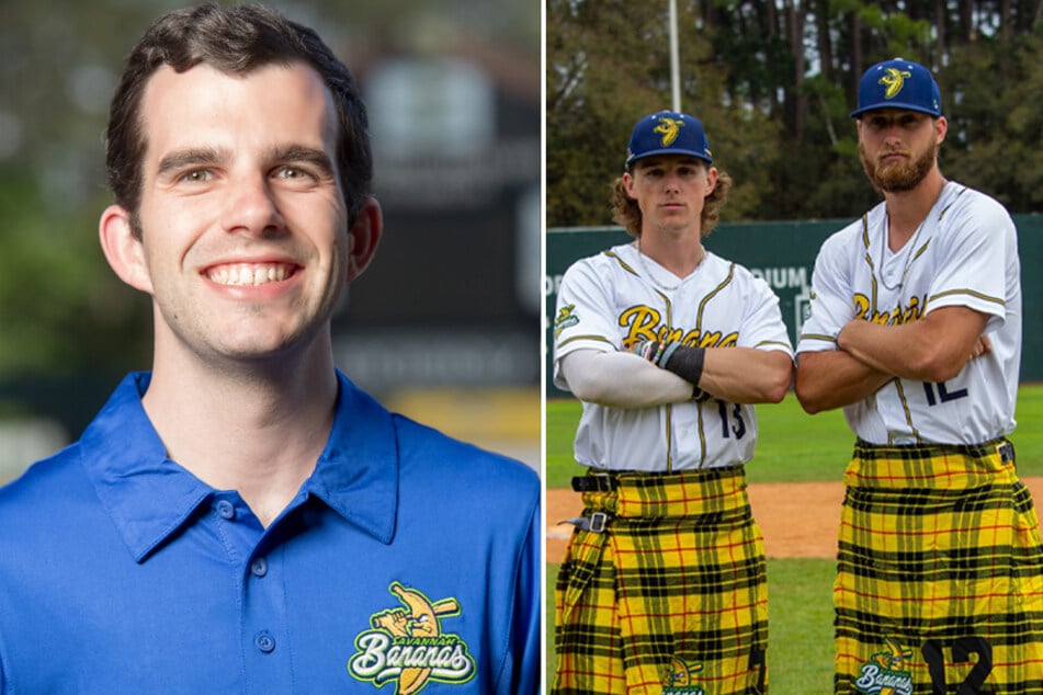 Savannah Bananas pitcher Kyle Luigs (r) and president Jared Orton (r) spoke with TAG24 about the team's legendary presence in the baseball world.