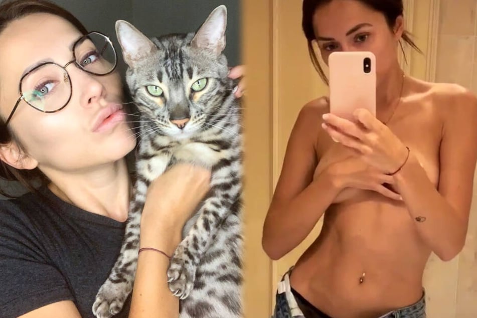 Die Montage zeigt zwei Screenshots aus dem Instagram-Profil von Anastasiya Avilova.