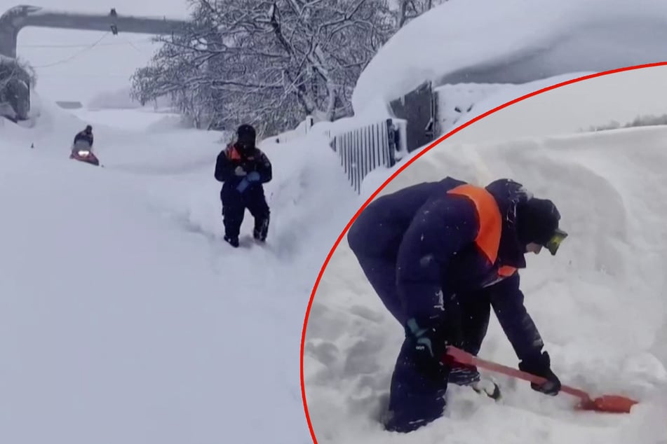 Neun Stockwerke hoher Schnee! Mindestens zwei Tote durch Jahrhundertwinter