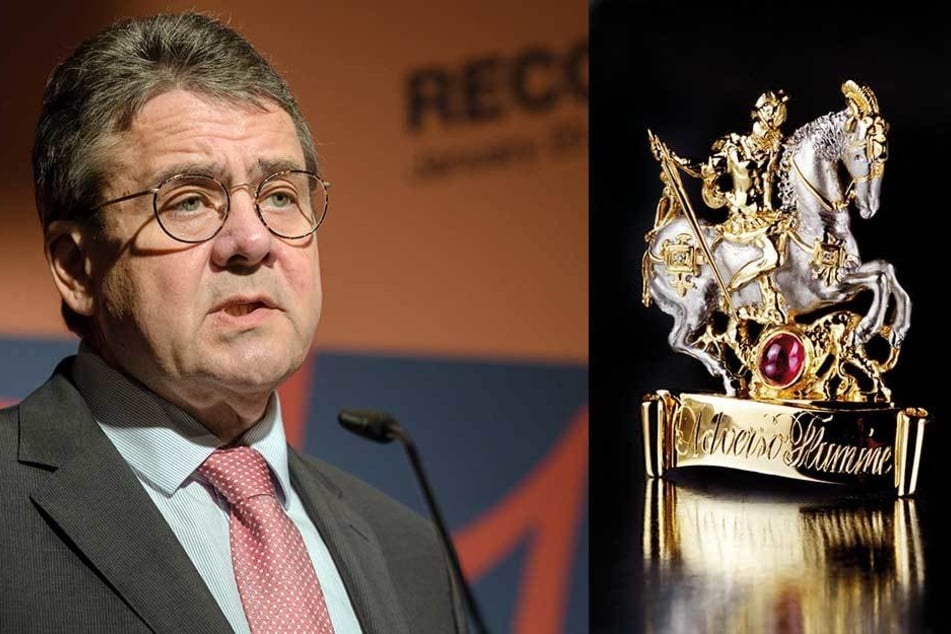 Sigmar Gabriel bekommt 2018 den St. Georgs Orden des Semperopernballs verliehen.