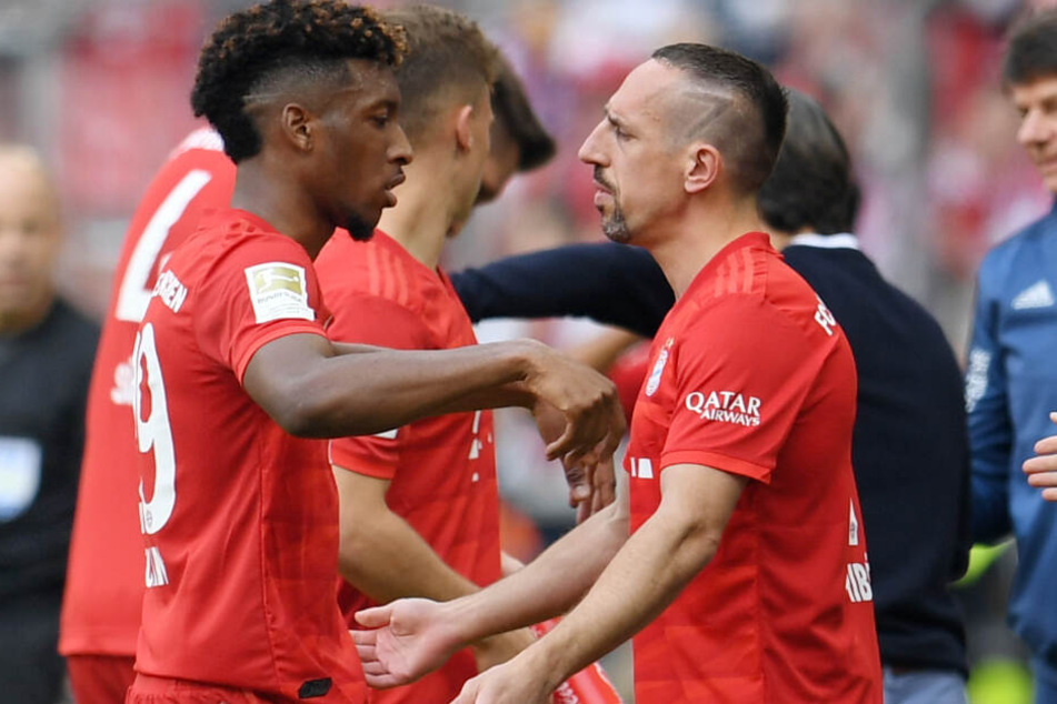 Die Bayern-Spieler Kingsley Coman (l.) und Franck Ribéry (r.) werden immer wieder miteinander verglichen.