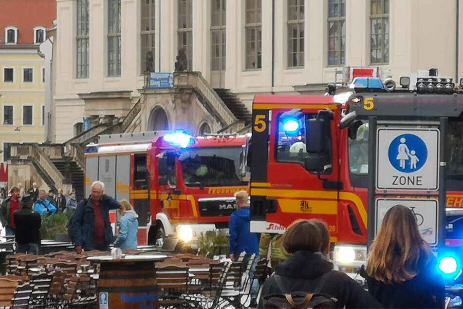 Am Neumarkt sorgte ein Brandmelder für Aufruhr.