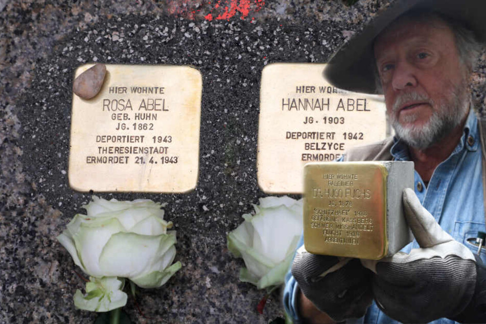Gunter Demnig erinnert mit seinen Stolpersteinen seit 1996 an die Opfer der NS-Zeit.