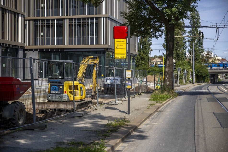 Hier entsteht die Haltestelle "Florastraße".