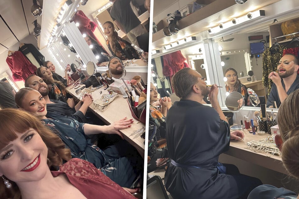 Waren vorher an der Semperoper, im Friedrichstadtpalast, Pariser Moulin Rouge und Lido aufgetreten: Die Burlesque-Tänzerinnen kommen bis aus den USA, Australien und Berlin.