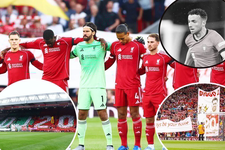 Emotionale Szenen an der Anfield Road! Bewegendes Gedenken an Liverpool-Star Diogo Jota (†28)