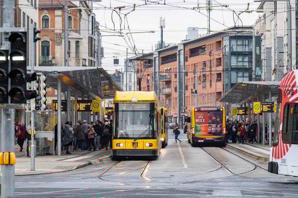 An der Haltestelle "Tharandter Straße" kam es zu der Körperverletzung. (Archivbild)