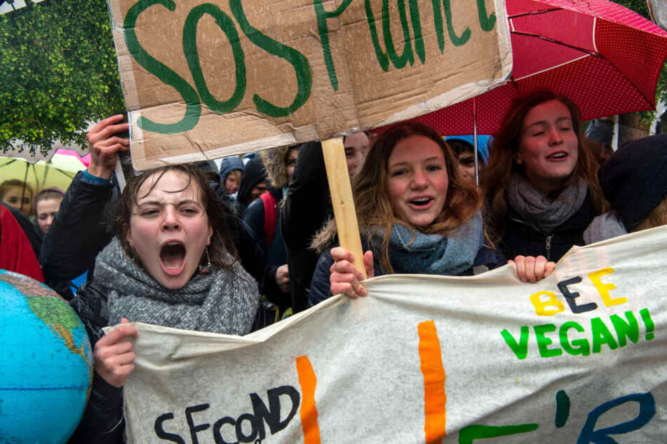 Jeden Freitag demonstrieren Schüler für den Klimaschutz in München. Dafür gehen sie in der Zeit nicht in die Schule.