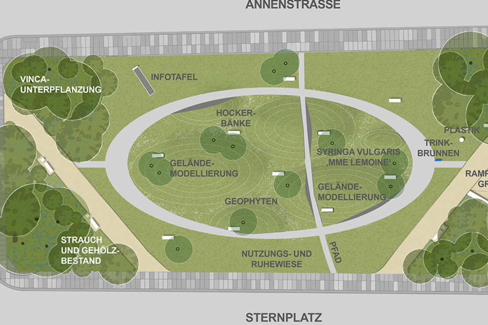Diese Elemente sollen den Sternplatz schmücken.
