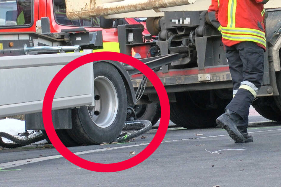 Die 53 Jahre alte Fahrradfahrerin starb noch an der Unfallstelle.
