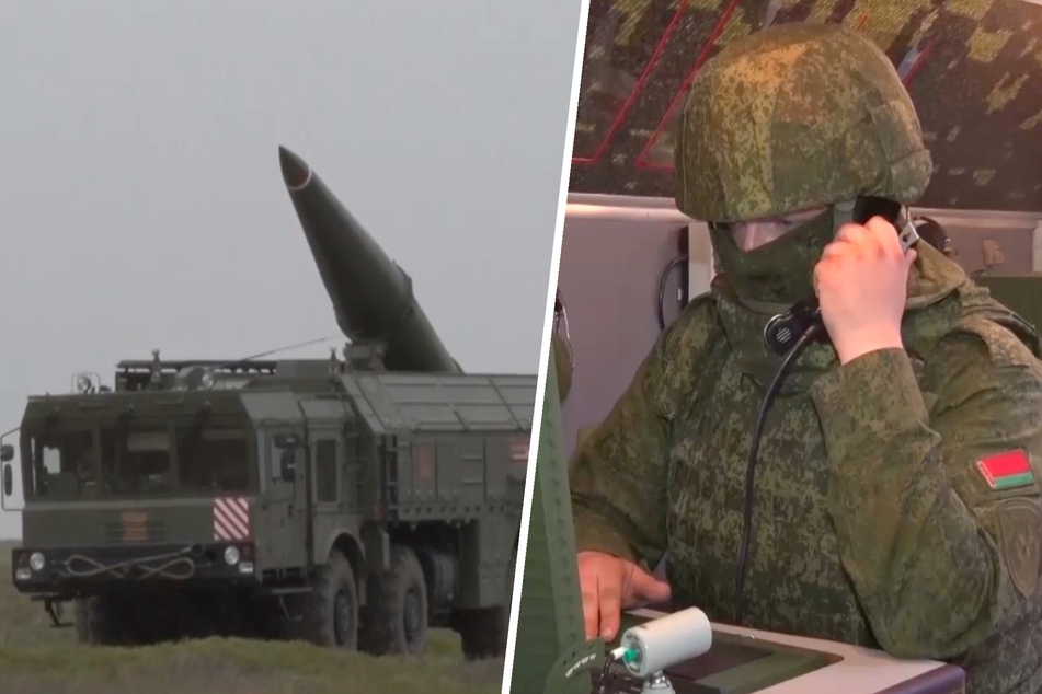 Russland bildet belorussische Soldaten an Iskander-M Raketenkomplex aus. Das System kann sowohl mit taktischen Atomwaffen, als auch konventionellen Kurzstrecken-Raketen bestückt werden.